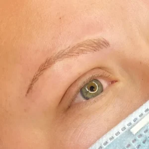 Microblading eyebrow tattoo